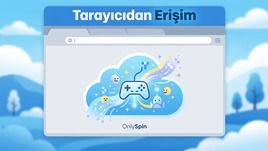 OnlySpin tarayıcı üzerinden erişim